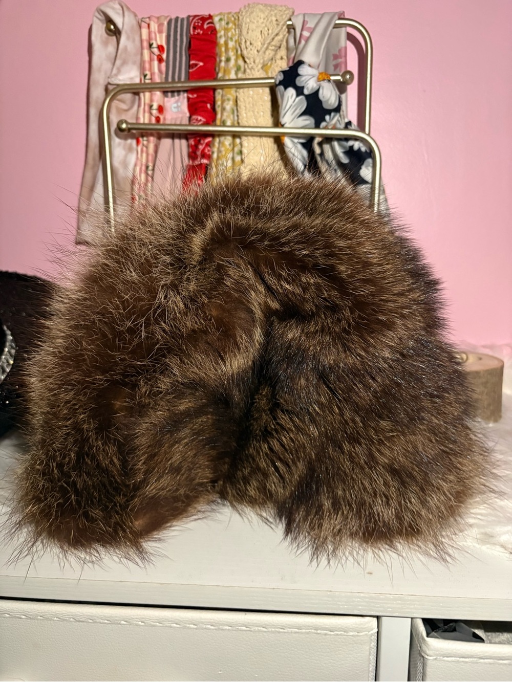 Luxurious Vintage Genuine Mink Fur Bucket Hat – Brown Winter Hat – Unworn - Picture 2 of 4